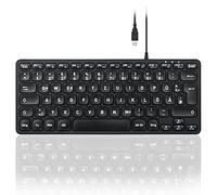 perixx PERIBOARD-432 DE B USB Clavier Allemand, QWERTZ Noir