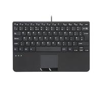 perixx PERIBOARD-525 H UK Mini clavier filaire USB avec pavé tactile - Touches ciseaux de type X - 28,4 x 18,2 x 2,8 cm - 2 concentrateurs USB intégrés - UK anglais