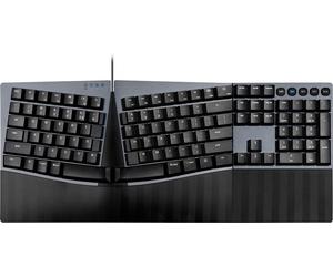 Perixx PERIBOARD-535 BR DE USB Clavier allemand, QWERTZ noir ergonomique