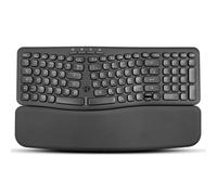 Perixx PERIBOARD-636DE Clavier Compact sans Fil Ergonomique, Touches Silencieuses, Technologie 2.4G, Repose-Poignet Amovible, DE QWERTZ