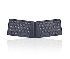 Perixx PERIBOARD-805 Ergo, clavier ergonomique sans fil pliable - Ultra Thin X Type Keys - Compatible avec iOS, Android, Windows Smartphone, tablette ou ordinateur portable - Anglais américain