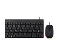 perixx PERIDUO-212 USB Tastatur, Maus-Set Allemand, QWERTZ, Windows® Noir, Rot