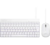 Perixx PERIDUO-212 W filaire Kit souris + clavier ergonomique allemand, QWERTZ blanc