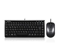 perixx Periduo-307 Clavier USB, Maus-Set Allemand, QWERTZ, Windows® Noir