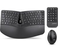 Perixx PERIDUO-606A FR, Ensemble clavier et souris 3 en 1, sans fil, ergonomique