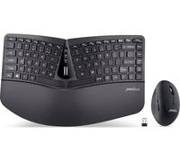 Perixx PERIDUO-606B PERIDUO-606B, DE, ensemble clavier et souris, sans fil, ergonomique, noir