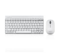 Perixx PERIDUO-712 clavier RF Wireless Blanc - Claviers (Mini, Sans fil, RF Wireless, Blanc, Souris incluse)