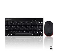 Perixx Periduo-712 Mini pack clavier et souris sans fil noir et rouge Inglés (US QWERTY) - Negro
