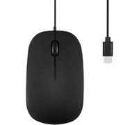 Perixx PERIMICE-201C USB Souris Optique câblée de Type C à 3 Boutons, Molette de Défilement, 1000 DPI, Noir