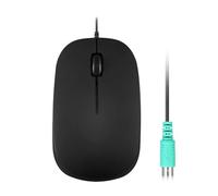 Perixx PERIMICE-201P B, Souris Optique Filaire PS2 - Port PS2 - 3 Bouton - DPI 1000 - 1.5m Cable - Noir
