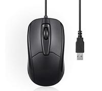 Perixx Souris optique filaire PERIMICE-209 - USB - 1000 PPP - 3 boutons - Câble 1,8 m - Noir