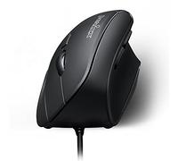 Perixx PERIMICE-515II, Souris Ergonomique Verticale Filaire - Prévention des TMS - Noire