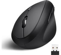 Perixx PERIMICE-619, souris verticale ergonomique, petite, Silent-Click, noire