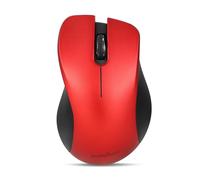 perixx PERIMICE-621R Souris sans Fil Silent Click Ergo Compatible PC de Bureau et Ordinateur Portable sans Fil 2,4 GHz Rouge