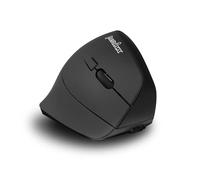 Perixx PERIMICE-715R Souris Verticale sans Fil Rechargeable - Double Fonction de Charge (câble et sans Fil) - Design à 6 Boutons - Noir - pour droitier
