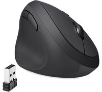 Perixx PERIMICE-719, Souris Ergonomique Verticale sans Fil pour Gauchers - Petite Taille 105x67x58 mm