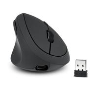 perixx Perimice-719LR, Souris Verticale sans Fil pour gauchers - Fonction de Charge Double Filaire et sans Fil - Conçue pour Les Petites Mains