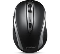 Perixx PERIMICE-721 souris optique sans fil 1600dpi 2,4 GHz, noire, silencieuse, sans clic