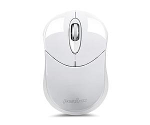 Perixx Perimice-802 Mini Souris Bluetooth sans Fil, Portable, Petite Souris Optique à 3 Boutons pour Ordinateur Portable, Tablette Android, PC, Fonctionne sans récepteur USB, Blanc, PERIMICE-802W