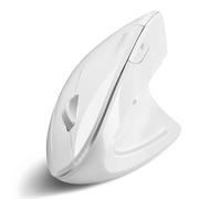perixx PERIMICE-813W Souris Verticale Bluetooth Technologie sans Fil Multi-Appareils 3 en 1 Sac de Transport Voyage Blanc Design Droitier