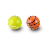 Perixx PERIPRO-303X2K Lot de 2 balles de sport pour souris trackball 3,4 cm - Design balle de basket-ball et de tennis - Compatible avec M570, M575, PERIMICE-517/520/717/720, etc