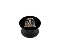 Perk Up, The Birds are Calling Oiseaux café Nature PopSockets PopGrip Adhésif