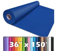PerkHomy Rouleau de papier kraft bleu 91,4 x 4,6 cm pour emballage cadeau, bouquet, fleur, art, peinture, artisanat, écriture, emballage, expédition 80 g/m², 25 kg (bleu, 91,4 cm x 45,6 m)