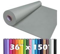 PerkHomy Rouleau de papier kraft gris clair 90 cm x 45 m pour emballage cadeau, bouquet, art, peinture, artisanat, écriture, emballage d'expédition 80 g/m² (gris clair, 91,4 cm x 45 m)