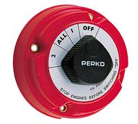 Perko 8501DP Interrupteur sélecteur de Batterie à Usage Moyen, Rouge, Petit modèle