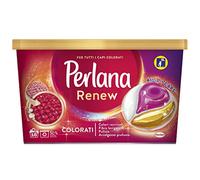 Perlana Renew Caps Colorati Lave-linge Capsules, nouvelle formule 3 en 1, idéal pour tous les vêtements colorés, pack unique de 18 lavages