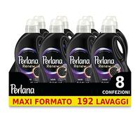 Perlana Renew Laine noire, détergent à laver pour vêtements noirs et foncés, renouvelle et protège l'intensité de la couleur, lot de 24 lavages individuels