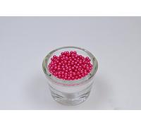 Perle 200 Rondes Plastique 4 mm de diametre (Fuchsia 187)