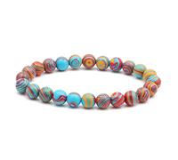 perlé 8 mm Stretch Bijoux pour Hommes (Couleur en métal: 7)