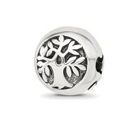 Perle à charnière arbre de vie en argent sterling 925 de 10,5 mm - Bijoux cadeau pour maman, taille unique, argent sterling, sans pierre précieuse