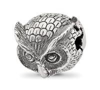 Perle à charnière en argent sterling 925 oxydé 13,5 mm - Bijoux cadeau pour maman, taille unique, argent sterling, sans pierre précieuse
