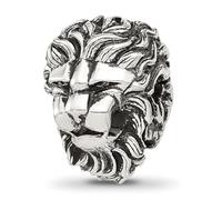 Perle à charnière en argent sterling 925 oxydé de 11,8 mm - Bijoux cadeau pour maman, taille unique, argent sterling, sans pierre précieuse