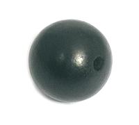 Perle bois boule noire diam.30mm. env.50u. 4,30mm.