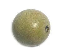 Perle bois boule ocre diam.30mm. env.50u. 4,30mm.
