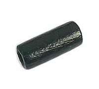 Perle bois ciré cylindre noir diam. 5 x 15 mm. 200 u.