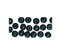 Perle Bois Grand Trou Noir Ø10x8 Mm 39 Pièc. - Rayher