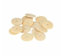 Perle Bois Lucy Cabochon Rond 25mm 26 Pièces
