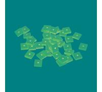 Perle Bois Lucy Carré 10x3,3mm 50 Pièces