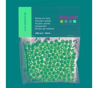 Artemio Perles 8 mm 180 pièces en bois, Beige