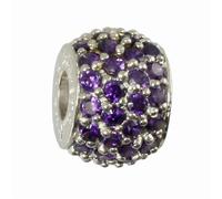 Perle Carlobiagi En Argent Véritable 925, Bijoux À Breloques, Élément En Zircone Bbsczps01pr