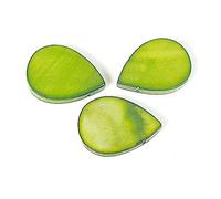 Perle Coquille de Nacre Larme Brillant Vert 14 x 10 mm. 250 g. 279u.