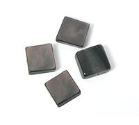 Perle coquille de perle mère carré brillant noir 8x8mm. 250gr. env.348u. 1,20mm. Env.