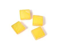 Perle coquille de perle mère carré brillant pêche 8x8mm. 250gr. env.348u. 1,20mm. Env.