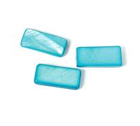 Perle coquille de perle mère rectangle brillant turquoise 16x7mm. 250gr. env.313u. 1,00mm. Env.