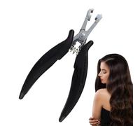 Perle Crimper - Paignes spécialisées à tiges courtes, obligations de liaison nano d'extension, fixation sécurisée et éloignement doux | Outil de maintenance de coiffage portable pour les débutants, le