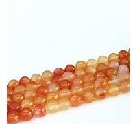 Perle d'agate rouge naturelle pierre en vrac pour femmes hommes bijoux faisant du bracelet bricolage, cristal SMM228,10 mm (couleur: rouge, taille: 10 mm)